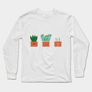 Happy Three Pot Long Sleeve T-Shirt